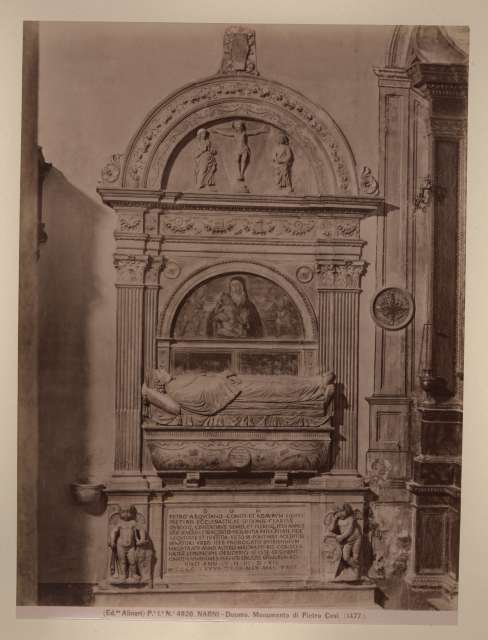 Alinari, Fratelli — Narni - Duomo. Monumento di Pietro Cesi (1477) — insieme